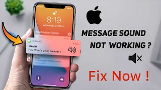 iPhone Message Notification Sound Not Working  Muting Text Conversations FIX [upl. by Acire]