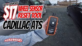 DIY  Cadillac ATS TPMS Wheel Sensor Reset Procedure [upl. by Ahseyt]