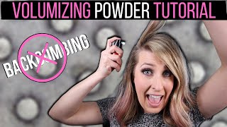 Volumizing Powder Tutorial  Add Volume Stop Backcombing Use Hair Volumizing Powder [upl. by Isayg398]