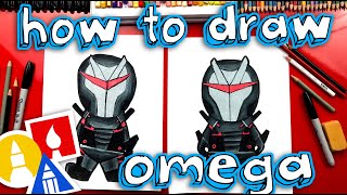 How To Draw Omega Skin Fortnite Skin cartoon [upl. by Anoval]