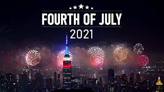 July Fourth 2021  4K Fireworks Compilation [upl. by Shuping]