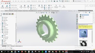 How to design Sprocket in solidworks [upl. by Temple]