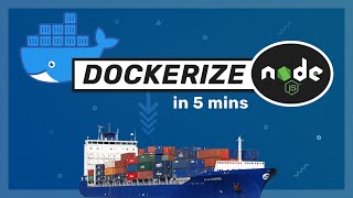 Docker with Nodejs in 5 mins  Docker Tutorial [upl. by Eitsud935]