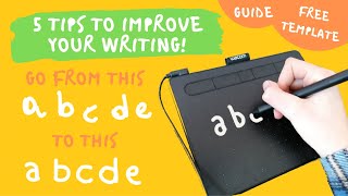 Improve Your Handwriting On A Pen Tablet  The Ultimate Guide  free template [upl. by Sisile651]