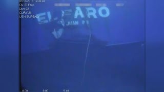 Video shows chilling wreckage of sunken cargo ship El Faro [upl. by Nohsyar]