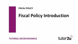 Fiscal Policy  Introduction to Fiscal Policy  Economics Revision [upl. by Adelheid29]