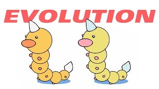 Weedle Evolution Normal and Shiny Pokemon Transformation Animation Kakuna Beedrill [upl. by Keryt]