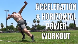 Acceleration amp Horizontal Power Development Workout For Athletes  Sprint Training [upl. by Anaitsirhc]