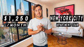 My Unbelievable 1250 New York City Apartment Tour [upl. by Xam]