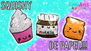 Haz SQUISHIES de PAPEL Super fáciles [upl. by Ateikan]