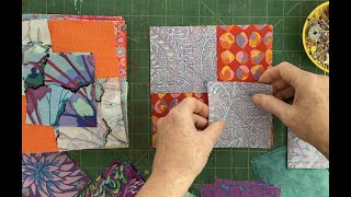 Sunday Chat while I work on the Flying Goose Quilt in Kaffe Fassett fabric [upl. by Feeley]