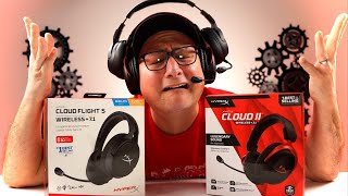 HyperX Cloud 2 VS Flight S Wireless Gaming Headsets [upl. by Anilak]