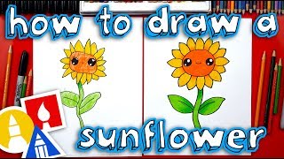 How To Draw A Sunflower [upl. by Caves]