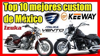 Top 10 Las mejores Motos Chopper de México  baja cilindrada [upl. by Akemak]