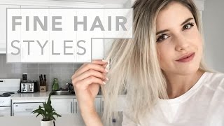 HAIR HACKS  for fine and thin hair [upl. by Heddi600]