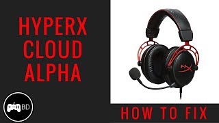 How to Fix HyperX Cloud Alpha MicrophoneSound [upl. by Micky]