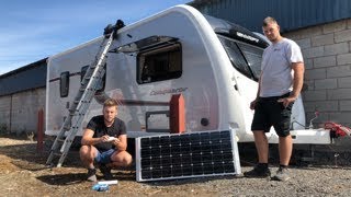 How to fit a Caravan Solar Panel  DIY [upl. by Sieber]