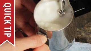 How to AutoFroth Milk for Lattes [upl. by Gyimah]