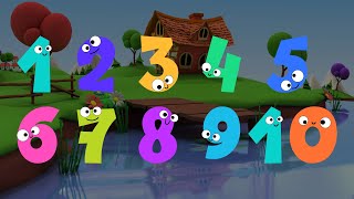 1 to 10 Numbers Fun and Catchy Little Songs for Kids  Sing and Learn Counting 110  numbersong [upl. by Anelhtac]