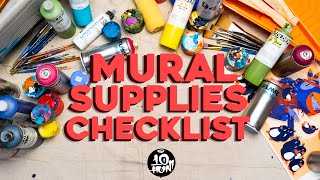 My MURAL SUPPLIES Checklist [upl. by Ann-Marie]