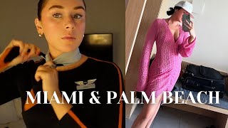 Flight Attendant Life Miami amp Palm Beach Layovers [upl. by Walt325]