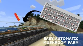 Minecraft 118  Easy Mushroom Farm tutorial [upl. by Iow]