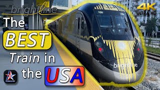 The BEST Train in the USA Brightline Premium from Miami to West Palm Beach  MIAWPB [upl. by Engvall]