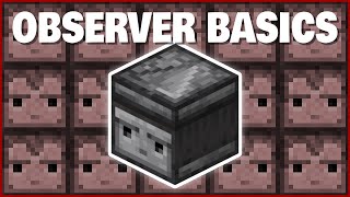 Minecraft Observer Basics  How to Use Observers [upl. by Aedni]