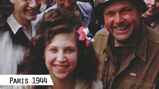 Paris  Liberation in August 1944 in color and HD [upl. by Graves]