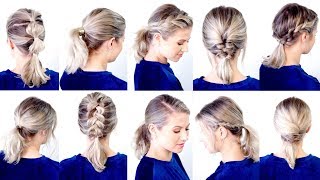 10 CUTE amp EASY LOW PONYTAIL HAIRSTYLES  Milabu [upl. by Macdougall]