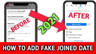 How to add fake joined date on fbHow to change fb joined date BY MISS TRICKER [upl. by Naugal]