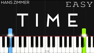 Hans Zimmer  Inception  Time  EASY Piano Tutorial [upl. by Suivatnom]