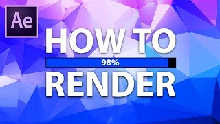 After Effects How To Render Default Rendering Method [upl. by Shlomo86]