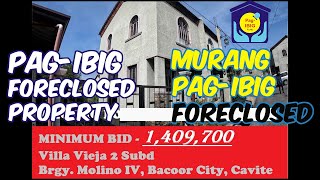 PAGIBIG FORECLOSED HOUSE NA MADAMING MAG BIBID [upl. by Amlet]