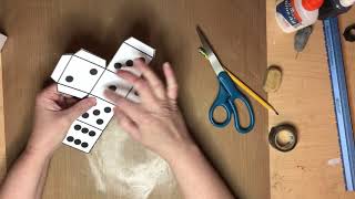 How to make a paper dice [upl. by Adnolrehs]