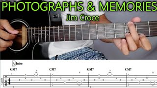 How to Play PHOTOGRAPHS AND MEMORIES Jim Croce Guitar Tutorial Free Tabplucking lesson [upl. by Suirtemed851]