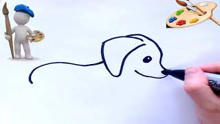 comment dessiner un chien [upl. by Townshend]