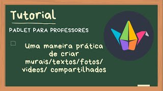 Tutorial Padlet para Professores [upl. by Neva]