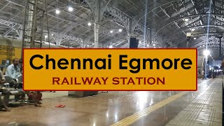 MS Chennai Egmore railway station Tamil Nadu Indian Railways Video in 4k ultra HD [upl. by Audrye]