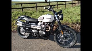 ★ 2019 TRIUMPH STREET SCRAMBLER REVIEW ★ [upl. by Nosna]