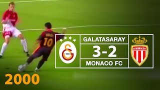 Nostalji Maçlar  Galatasaray 3  2 Monaco  12092000 [upl. by Ayokahs]