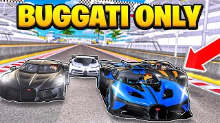 THE ULTIMATE BUGATTI ONLY RACE IN THE NEW CAR DEALERSHIP TYCOON MAP [upl. by Shena]