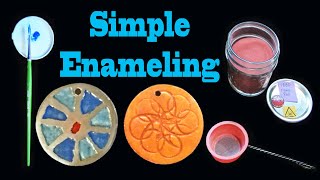 How I Enameled Copper Pendants Without A Kiln [upl. by Summons537]