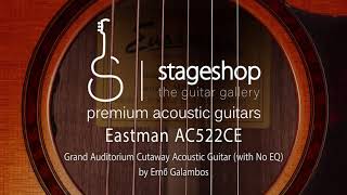 Eastman AC522CE acoustic guitar demo in Stageshop [upl. by Ennayelhsa]