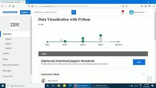 Coursera Course Data Visualization With Python  IBM Course All Week Answers [upl. by Bullard]