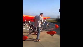 Easy Entry into an Aerolite 103 Ultralight [upl. by Ycinuq]