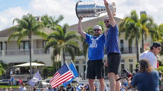 Back To Boat The 2021 Tampa Bay Lightning Stanley Cup Parade [upl. by Filiano]