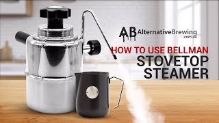 Bellman Stovetop Steamer Review amp Latte Art [upl. by Leggat402]