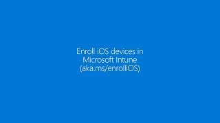 Enroll your iOS device in Microsoft Intune [upl. by Cissie56]