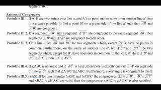 Geometry 18 Hilberts Axioms [upl. by Yirinec972]